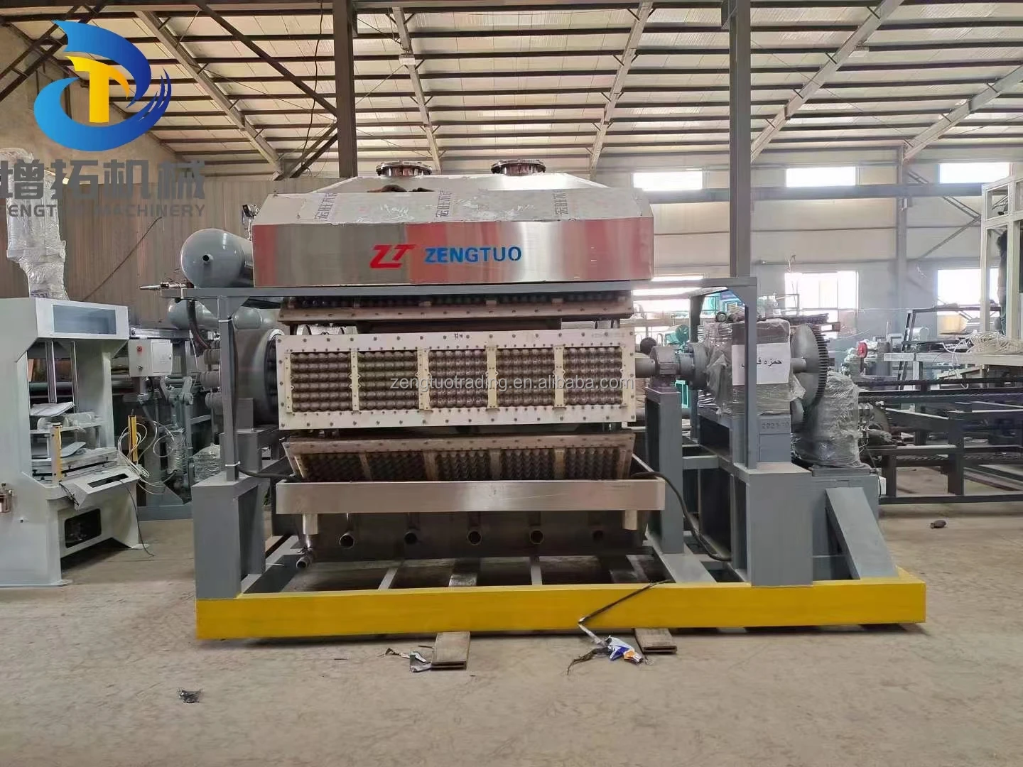 Egg Tray Forming Machinery Egg Carton Box Making Machine Using Waste Paper Agricultural Waste Rice Straw Material