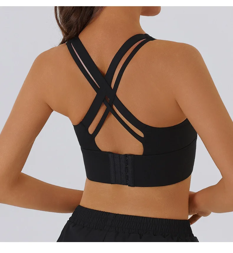 Plus Size Lightweight Sports Bra Shockproof Quick-Dry High-Intensity Fitness Vest Beauti detail