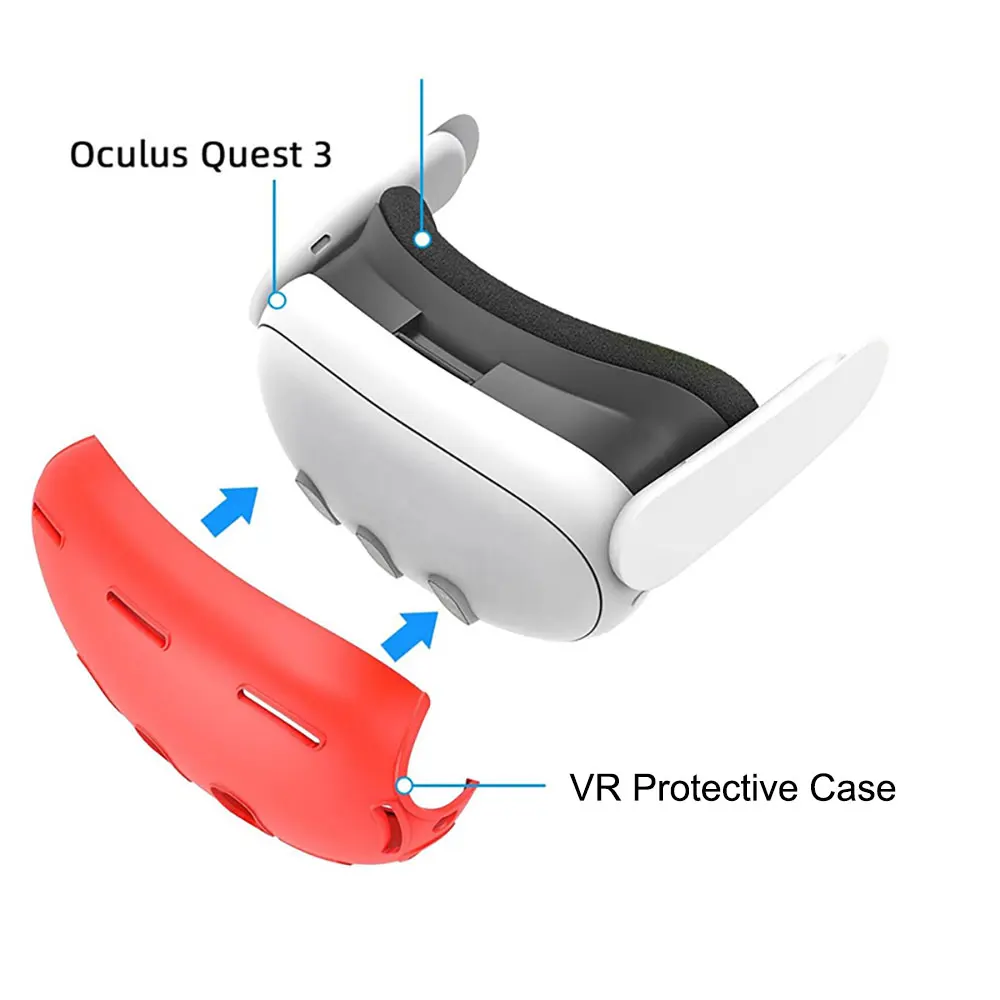 Soft Silicone Tpu Case Back Cover Transparent Clear Precision Hole For Meta Quest 3 Headset Headband manufacture