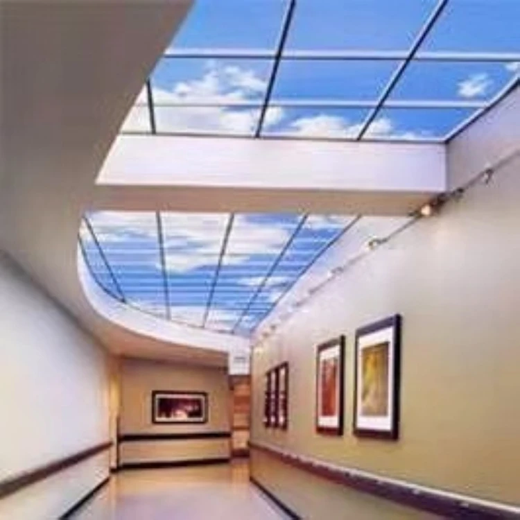 Square Panel Light 600x600 Recessed Operating Theater Ceiling Blue Sky White Cloud Green Tree Vision Ceiling Lamp
