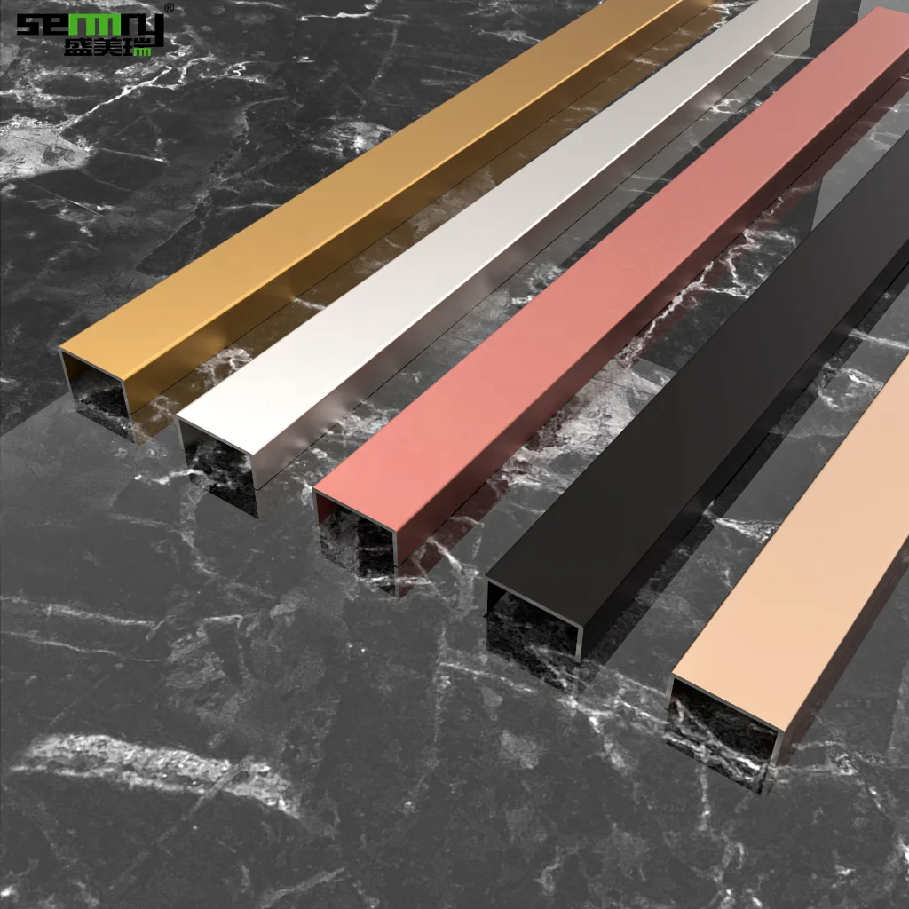 Hot Newest High Quality Edge Trim Ceramic Aluminium Tile Trim Strips Large Quantity in Stock U Channel