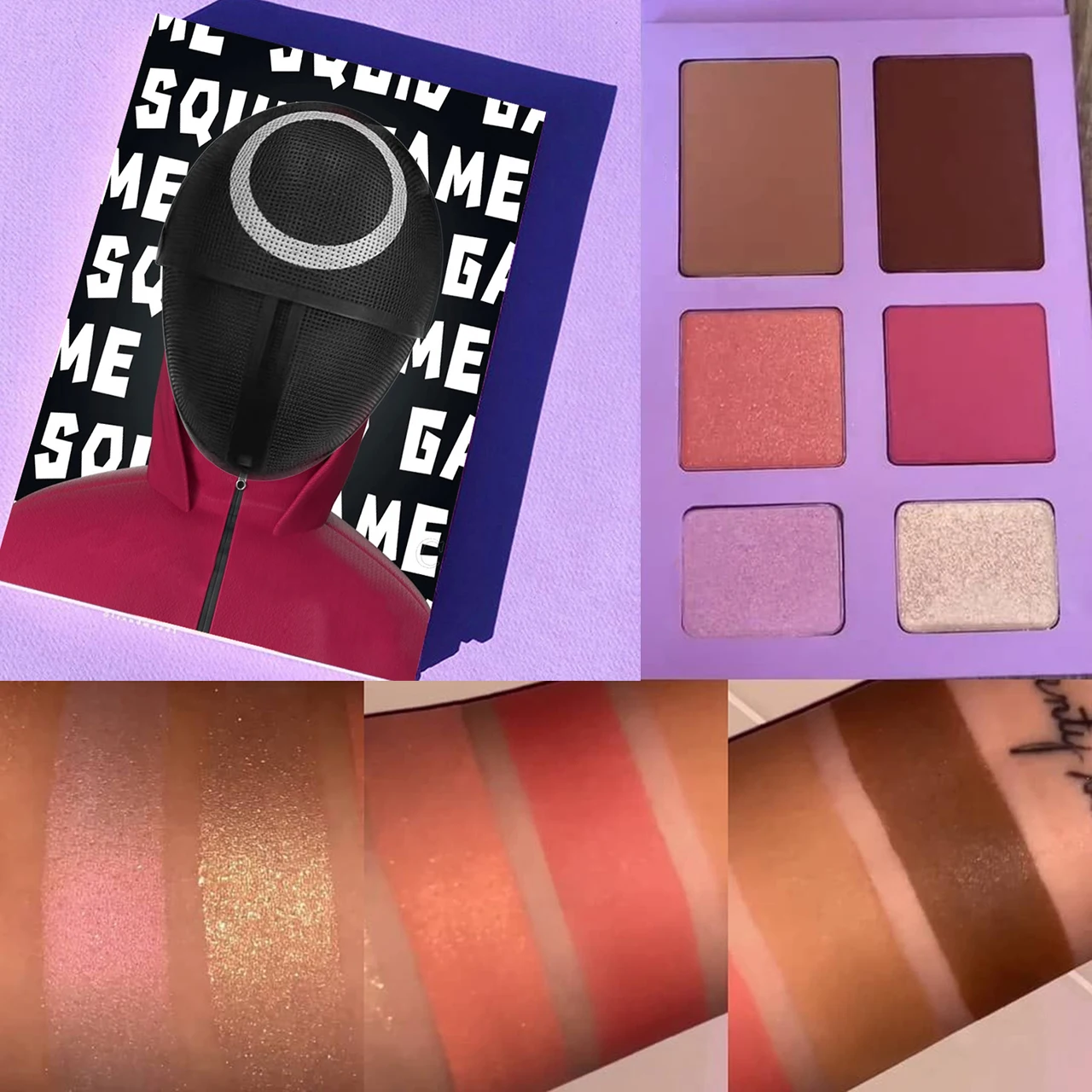 Korean Thriller Tv Squid Game Face Palette Contour Blush Highlighter Powder  All In One Vegan Makeup Private Label - Buy Face Palettes,Makeup  Highlighter,Squid Game Beauty Product on Alibaba.com