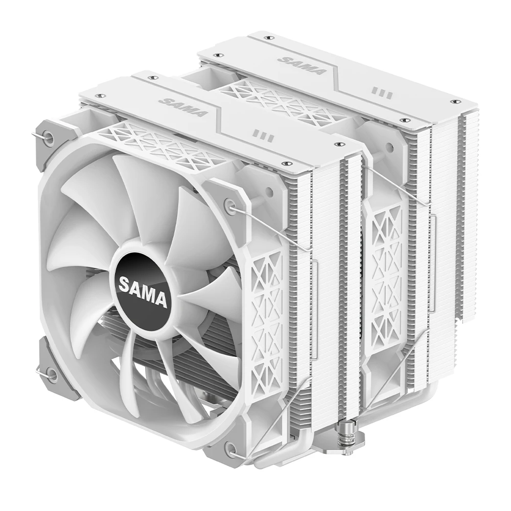 SAMA AM4 AM5 Cpu Heatsink Cooler Strong Functional Fan Double Fan Cooler Cpu Processor Cooling