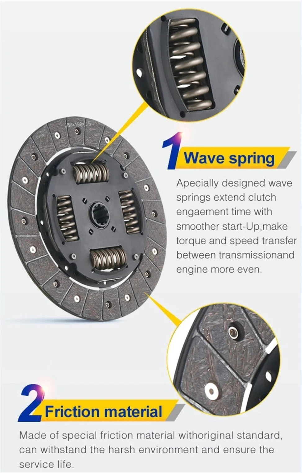 Factory Price Clutch Pressure Plate Clutch Driven Plate For Heavy Truck ...