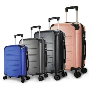 High Quality Carry on Luggage 4 Wheels Trolley Suitcase Custom Abs Durable Luggage Sets