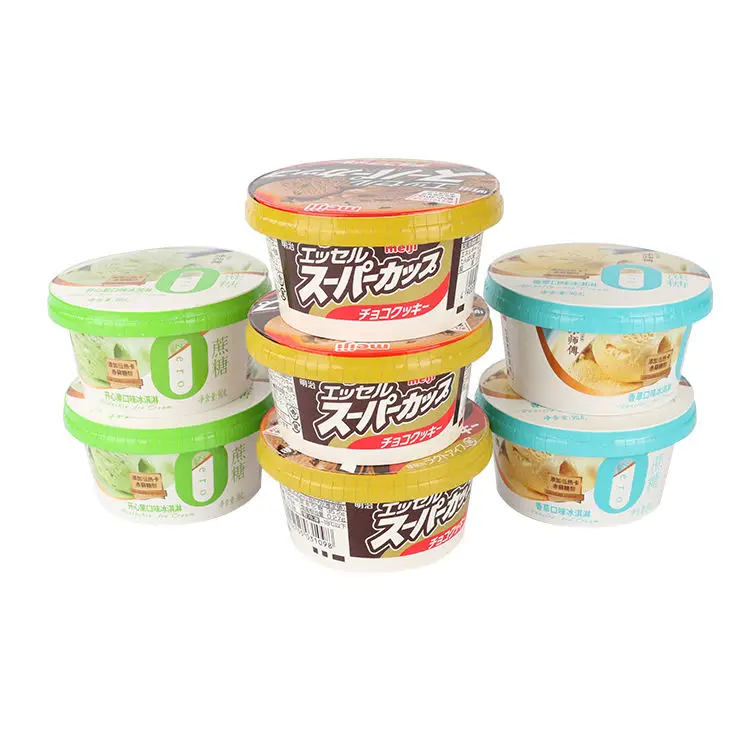 Single Wall Disposable Dessert Container Food Grade Paper Ice Cream Cup