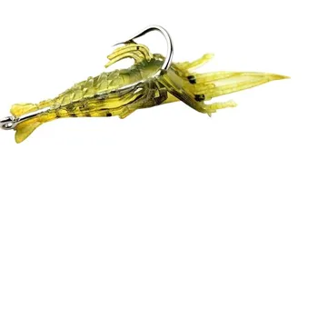 Bionic Lure Soft Bait Shrimp 40mm 1.3g Glowing Hook for Saltwater Fish Zander Pike Night Fishing – Soft Lure – view 3