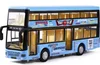 autobús de dos pisos azul