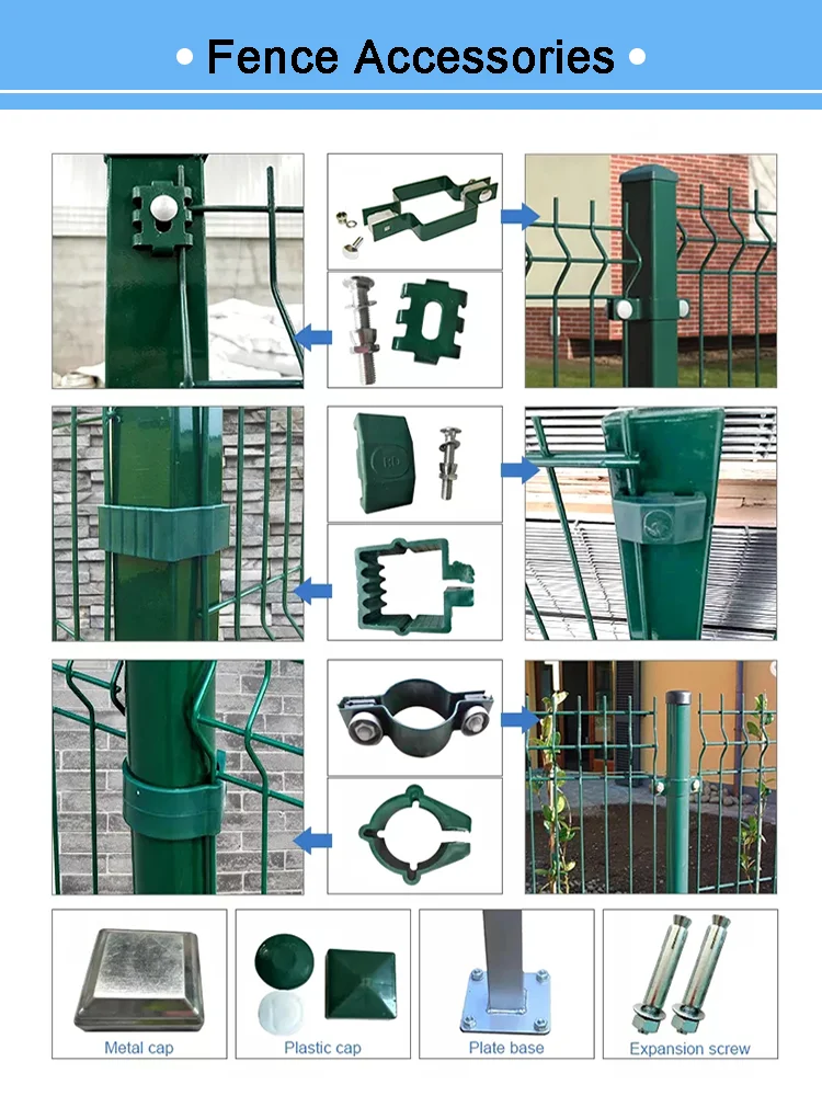 6ft 3d Curvy Galvanized Powder Coated Welded Wire Mesh Fence Iron ...
