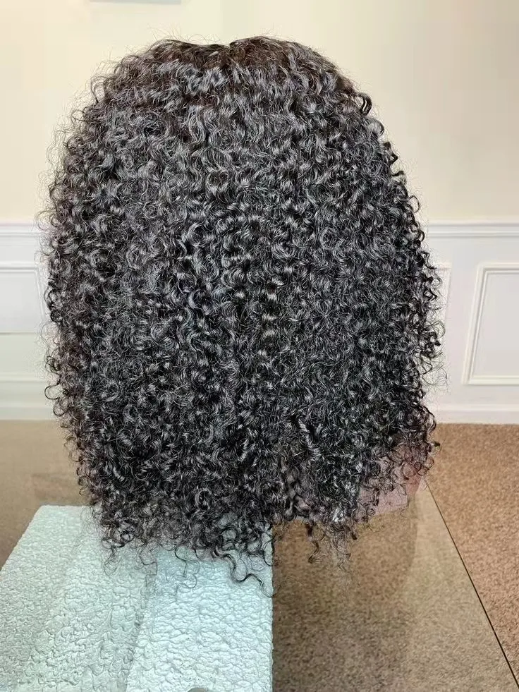 Mongolian Afro Kinky Curly Bundles With Closure 4b 4c Human Hair ...