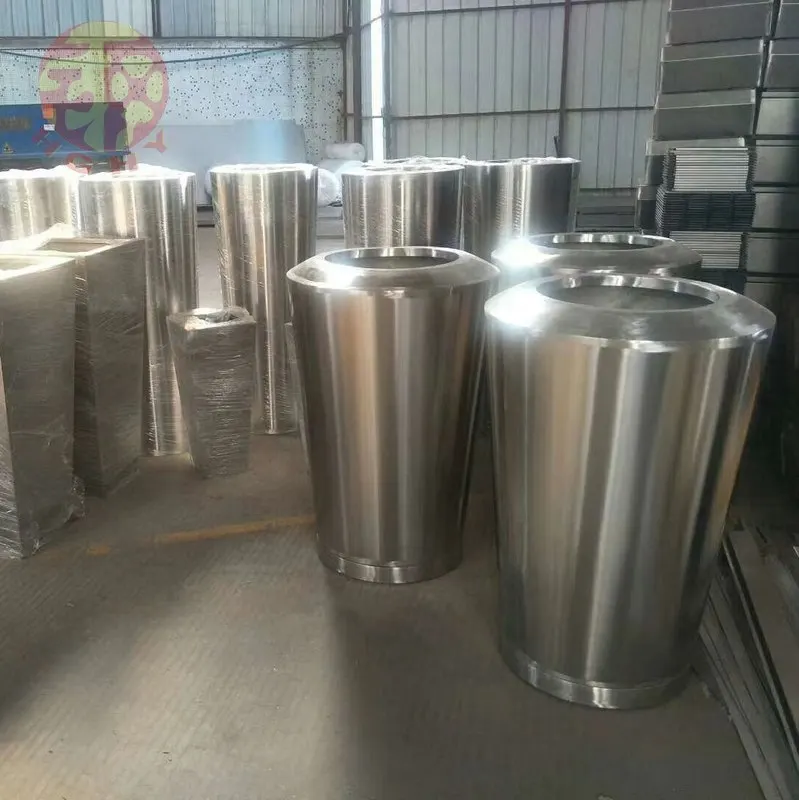 Factory Custom Make Cemetery Vases Metal OEM Brushed 304 Stainless Steel Vases