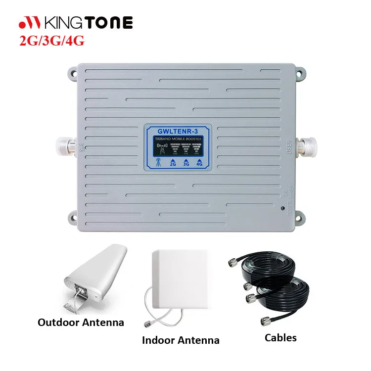 Amplificador Señal Teléfono Móvil Tribanda GSM 2G, 3G, 4G,Kit Completo  Repetidor, Antenas Interior Y Exterior - CanBuyOn