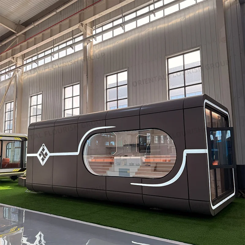 Portable Integrated Room Steel Structure Prefabricated House Space Capsule Inspired Guesthouse for Scenic Areas Campsites