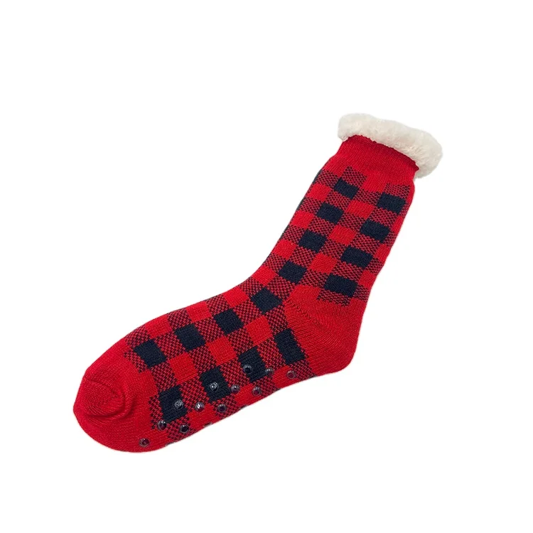 mens sherpa slipper socks