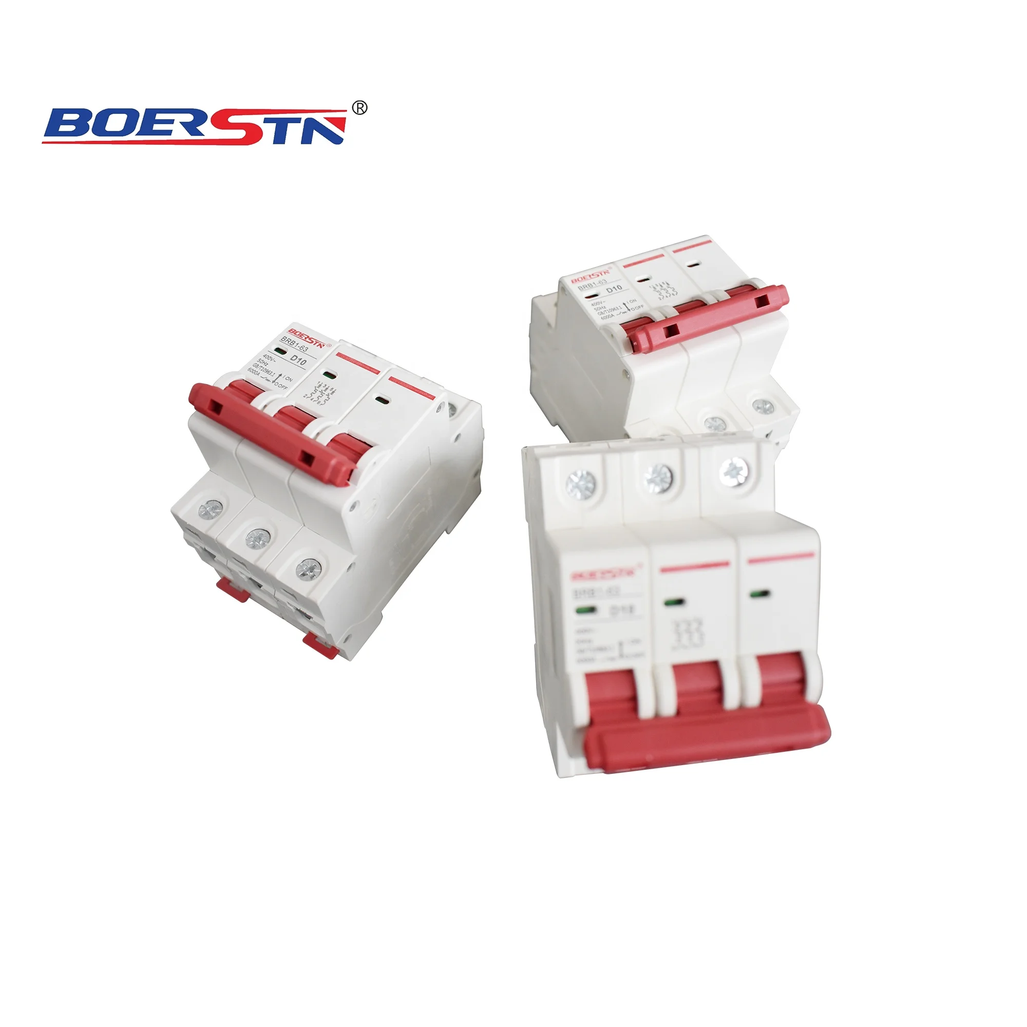 Miniature Circuit Breaker MCB 1P 2P 3P 4P 1A 3A Upto 63A CE Certificated Silver Mini Two Pole 30 Amp Thin Series Circuit Breaker