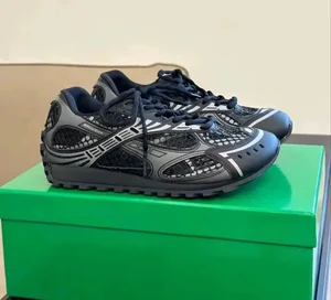 Product  Fashion Sneakers for Men and Women New Designer High Quality Lighted Lace-Up Soft New Toe Style BV Shoes