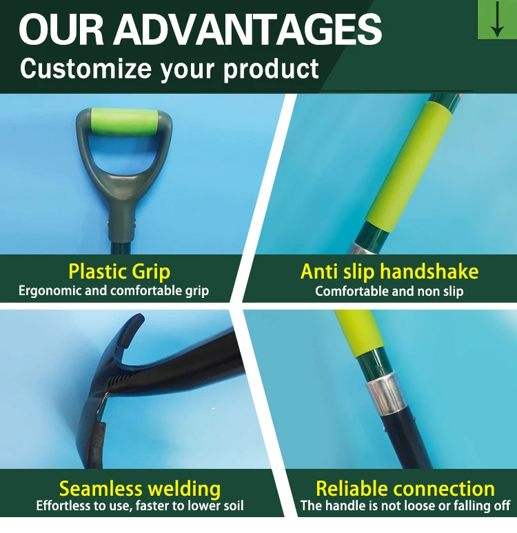 product hot sale  high carbon  steel wood  fiberglass  long  handle digging  shovel spade for farmer-4