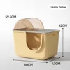 Closed air cabin, cream color
