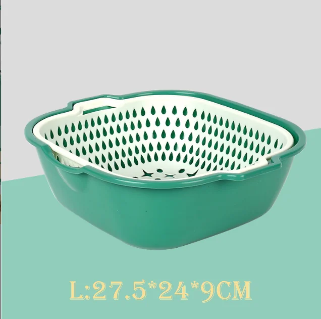 6-Piece Kitchen Multifunctional Drain Basket PP Material Household