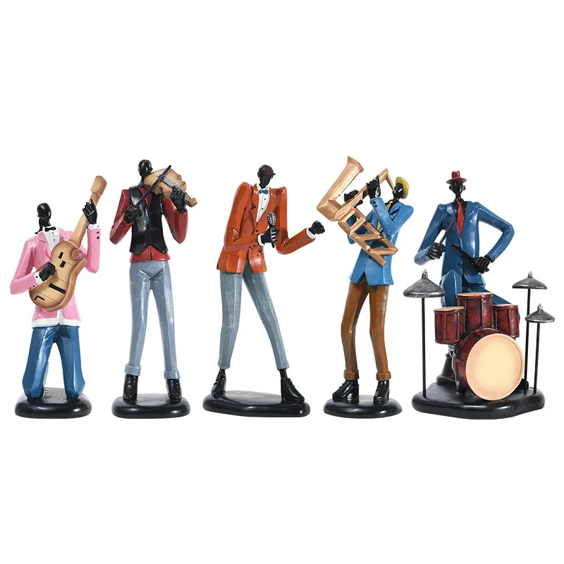 Vintage Jazz Band Ornaments - Creative Music Figures