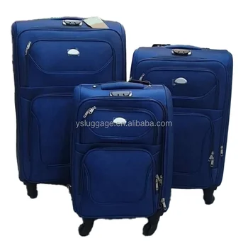 Manufacturing Good Quality Soft EVA Lightweight Fabric 20 24 28 Inch 4 Spinner Wheel Travel Trolley Suitcases Bags Luggage Sets