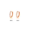 8mm single-row diamond ear cuff-rose gold