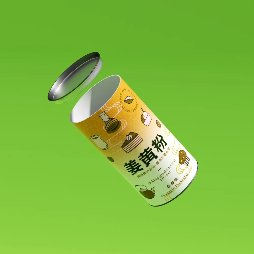 Eco Friendly Food Grade Cardboard Round Box Spice Salt Shaker Tube Jars Container Spices Packs for Loose Powder Paper Packaging