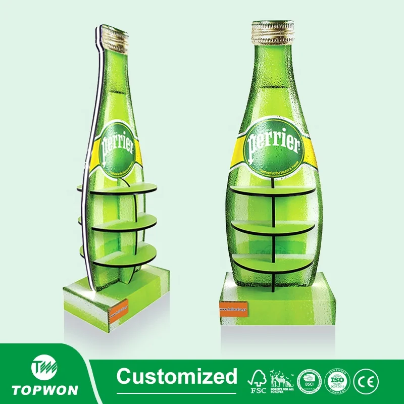 Custom Retail Store PVC Display Stand PVC Foam Board Display Stand Beer Wine Champagne Soda Water Bottled PVC Display Rack