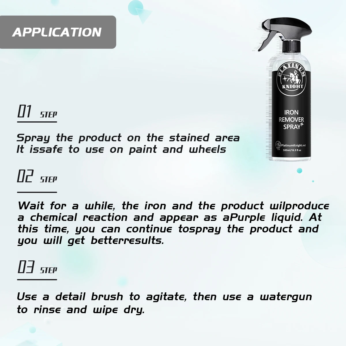Iron Remover Spray - Safe Chemical Formula | Rapidly Dissolve Brake Dust, Rust & Oxidation | Restores Paint & Wheels!