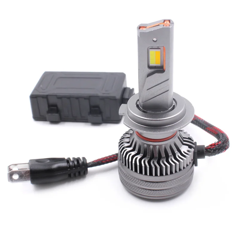 X8 Tri Color 200W H7 LED Headlight Bulb H11 3000K 4300K 6500K H7 H1 H8 H9 9005 9006 9012 H7 Car LED Lights Fog Headlights Bulbs