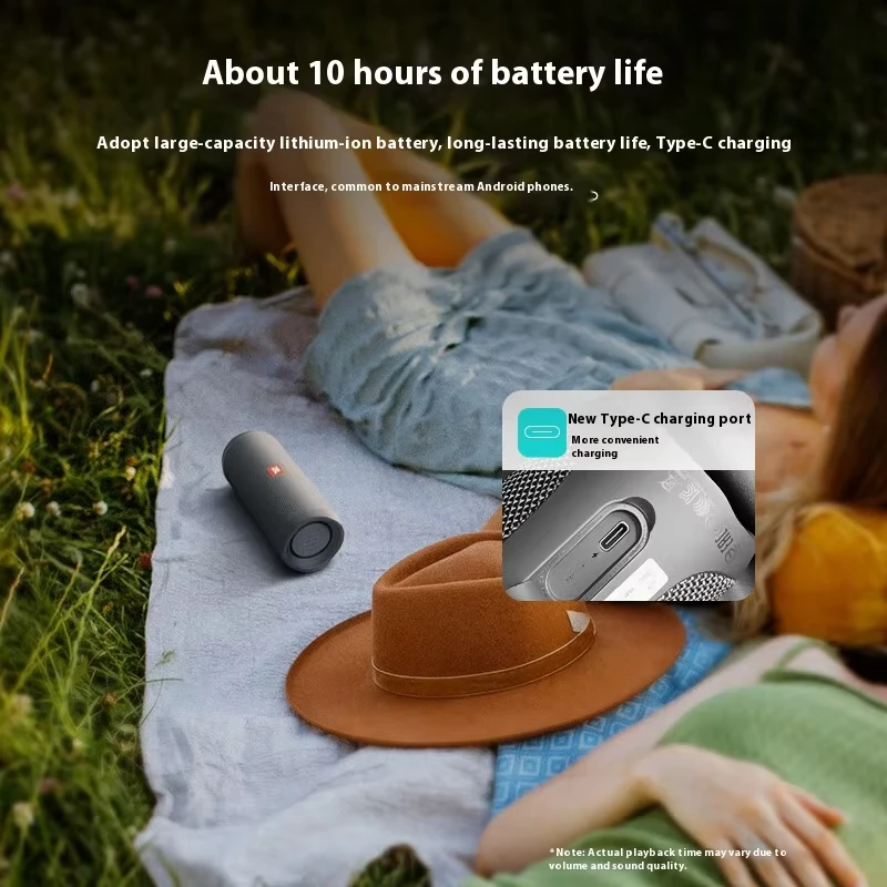 J B L FLIP ESSENTIAL 2 Second Generation Bluetooth Speaker Outdoor Portable Speaker IPX-7 Waterproof Design