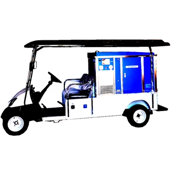 Sightseeing Car or Golf Cart Carried Mobile Door to Door Steam Car Cleaner for Onsite Car Wash Service