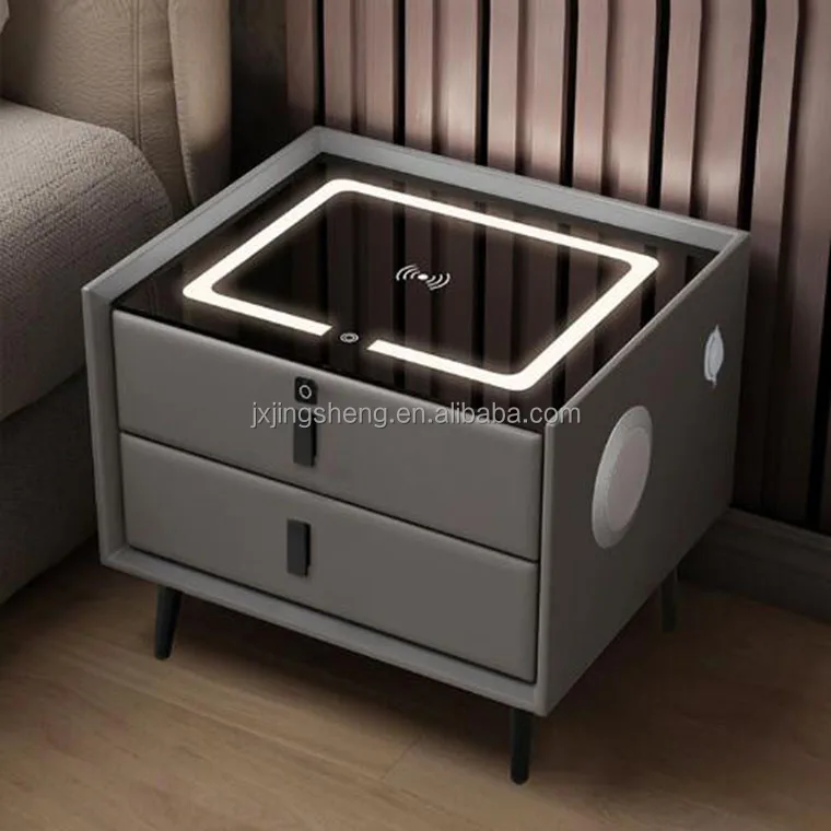 Wooden Smart Bedside Table Multifunction Drawer Side Table Buy