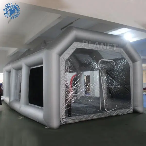 Portable Custom 7m Inflatable Spray Paint Booth Tent Mobile Inflatable ...