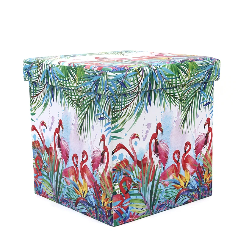 2021 Folding Ottoman Storage Footrest Factory Wholesale Modern Customized Ottoman Pouf