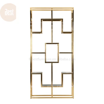 High Bar Shelves Gold Stainless Steel Wedding Wall Hot Selling Backdrop Panel