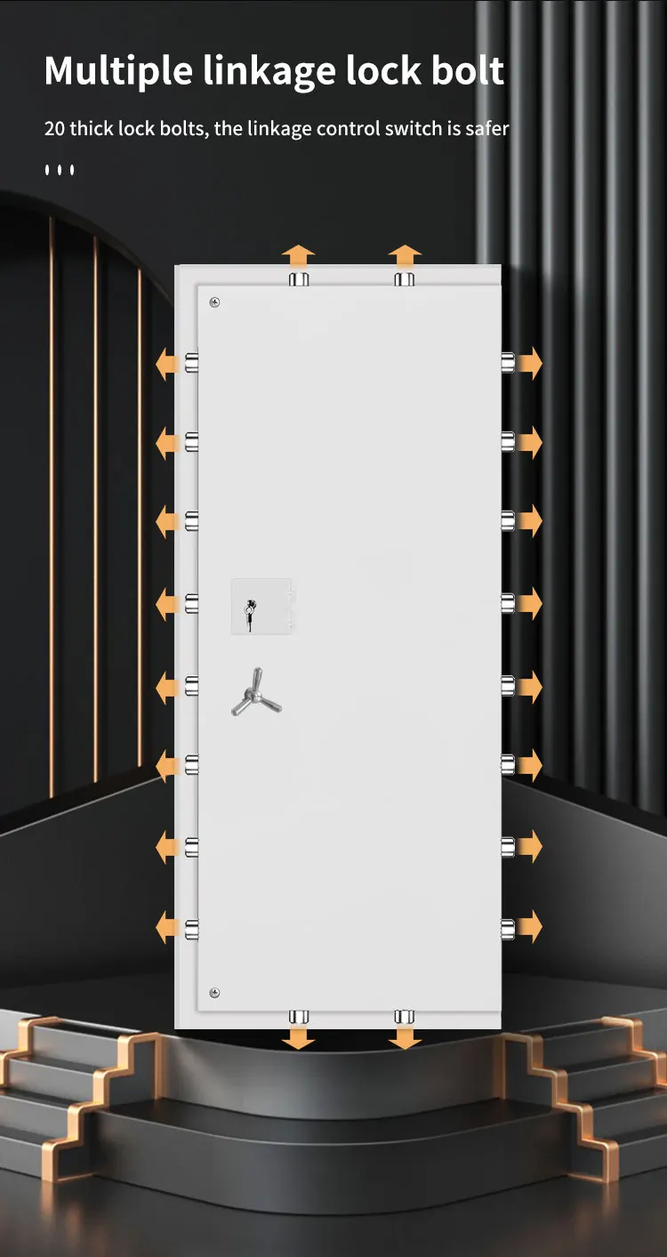 CEQSAFE Customized High Quality Vault Door Steel Bank Safe Vault Metal Security Door manufacture