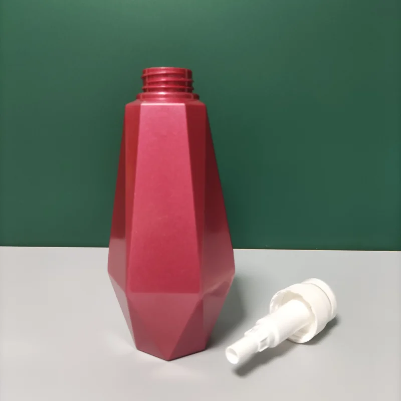 15oz Unique Shape Shampoo Shower Gel Bottle PET Plastic Bottle Lotion Bottle Plastic Packaging