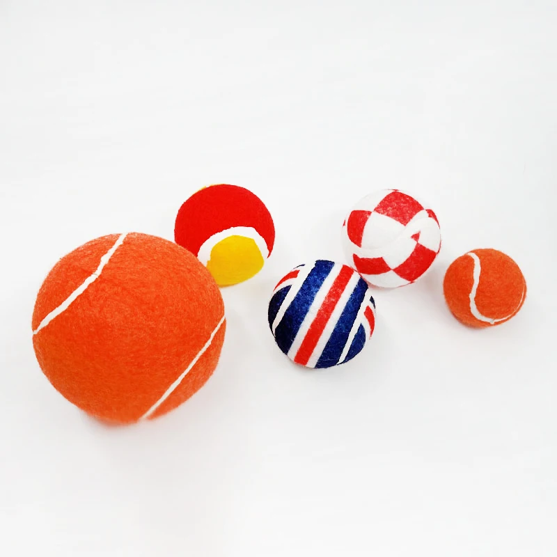 High Quality Customized Color Rubber dog  toys pet tennis ball for training dog