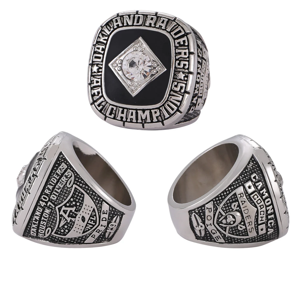 Wholesale Wholesale NFL Oakland Raiders Series World Championship Ring Fans  Alloy Memorial Ring From m.