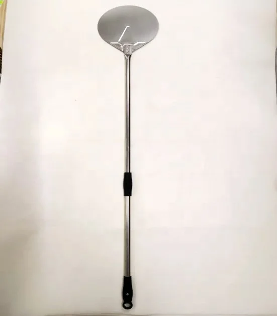 Hot Selling Customizable Logo Anodized Aluminum Handle Pizza Oven Shovel Wood Fired Baking Spatula with Metal Blade for Parties