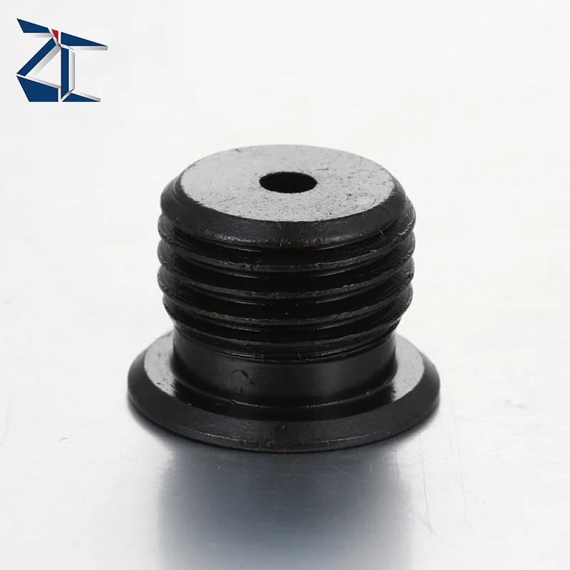 product custom made precision astm a325 gr a b c steel iron carbon steel black oxide internal drive screw plugs with collar din908-43