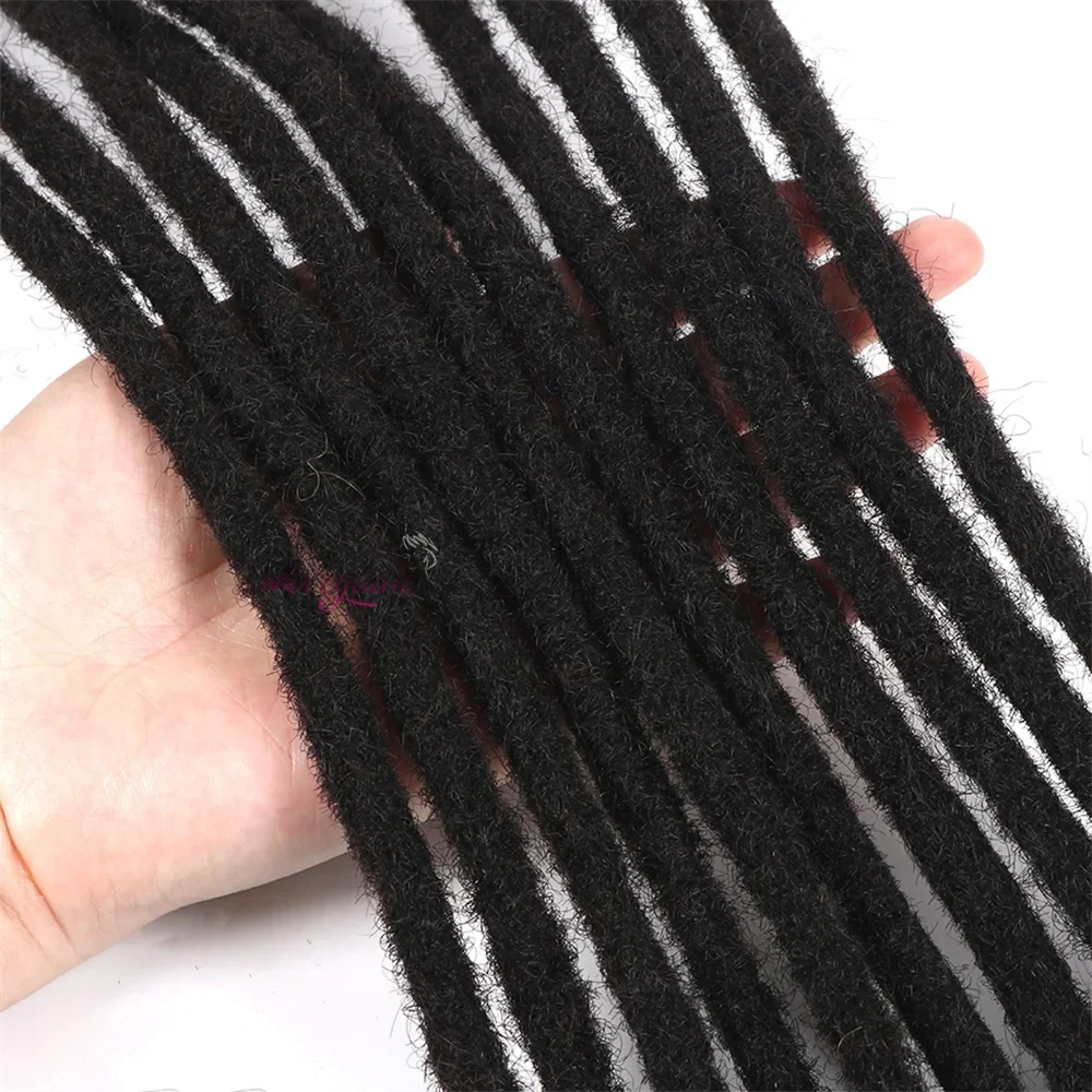 10 strengen Indiase en Braziliaanse echte menselijke haar dreadlocks extensions handgemaakt voor vrouwen/mannen_voghion.com