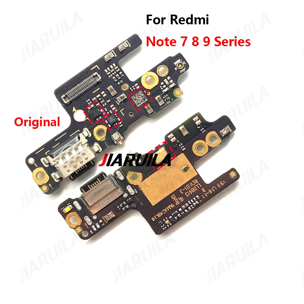 Redmi Note 9 9S 8 8T 7 Pro充電ボードフレックスケーブル用オリジナル