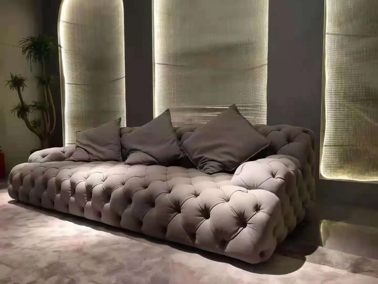 Modern Fort Modern Contemporary Sofa Couch With Deep Button Tufting