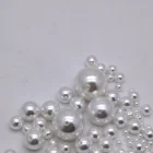 Plastic Round Beads High-end Jewelry Accessories Wholesale Imitation Plastic Decoration Pearl Round Loose Pearl Beads With Straight Hole For Jewelry
