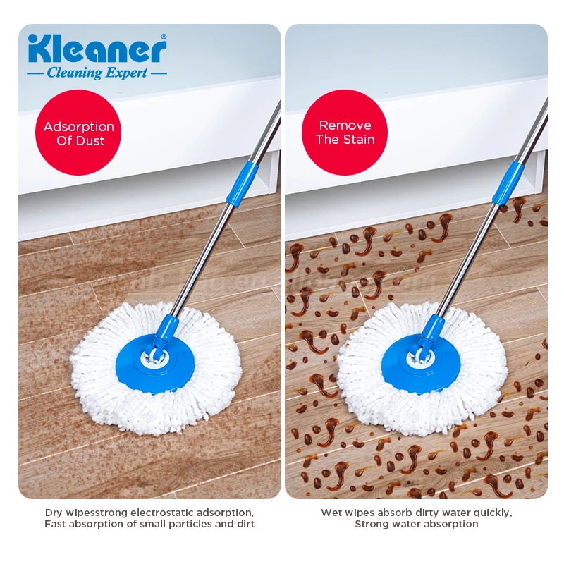Kleaner 360 Magic Mop Replacement 360 Degree Round Mop Head