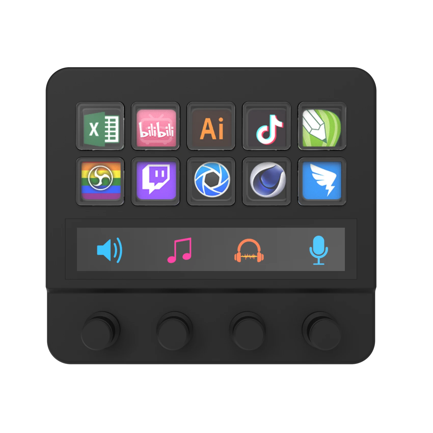 Stream Deck Custom Keyboard Audio Mixer - Mirabox OEM