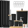 Complete set+shower curtain-black