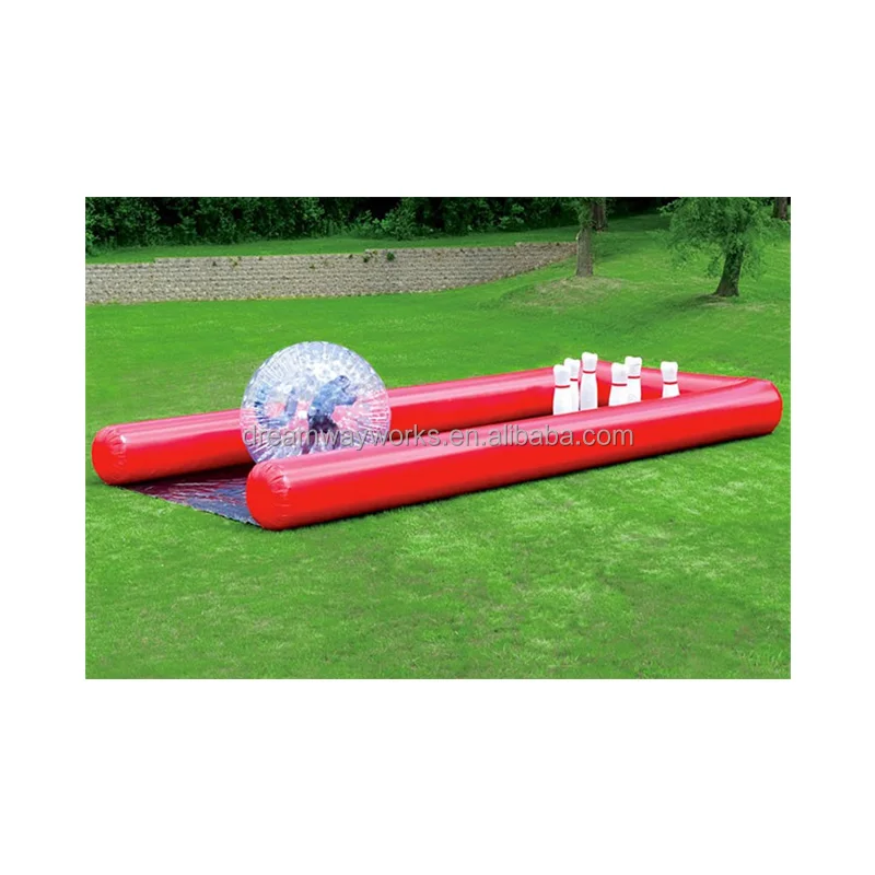 inflatable human bowling set